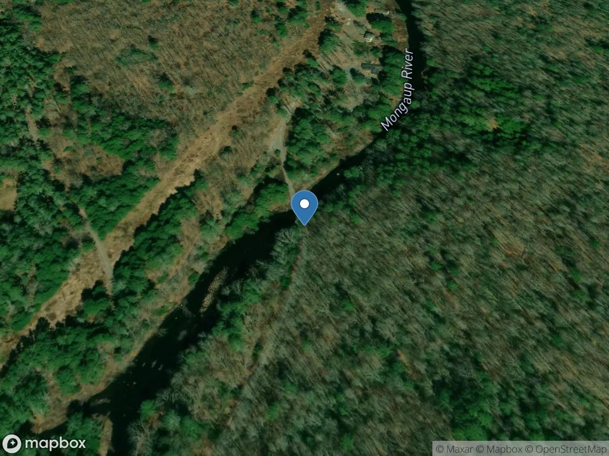 Mongaup River below Swinging Bridge Reservoir NY location