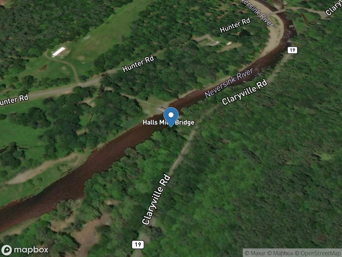 Neversink River near Claryville NY location
