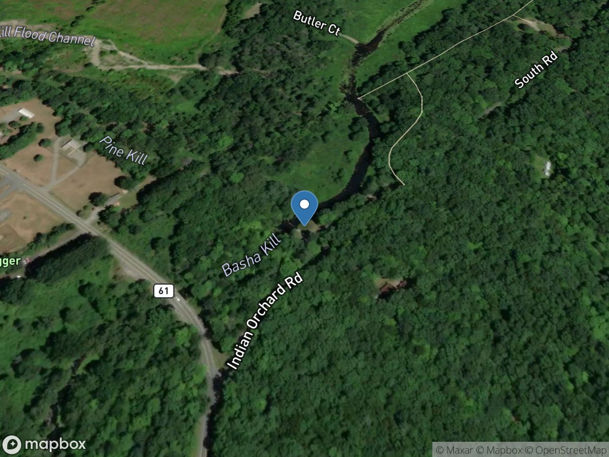 Basher Kill below Bashakill Marsh at Westbrookville location