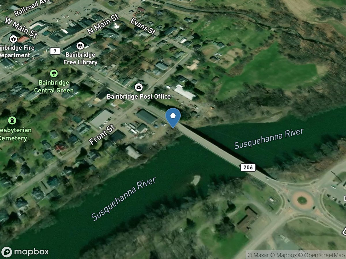 Susquehanna River at Bainbridge NY location