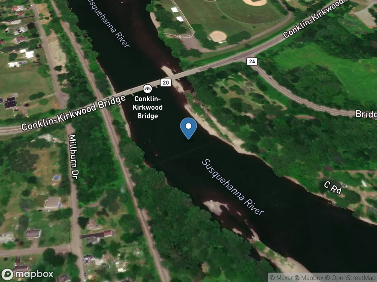 Susquehanna River at Conklin NY location