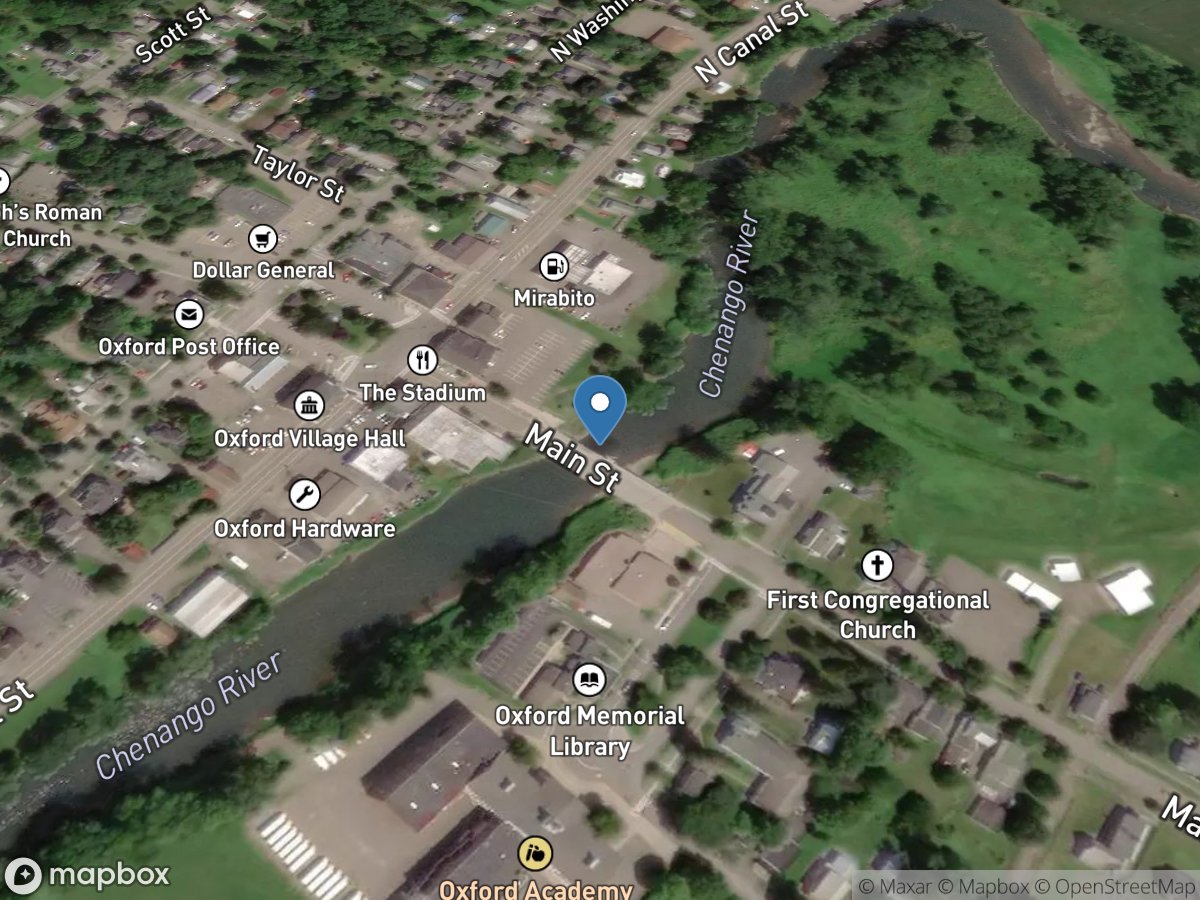 Chenango River at Oxford NY location