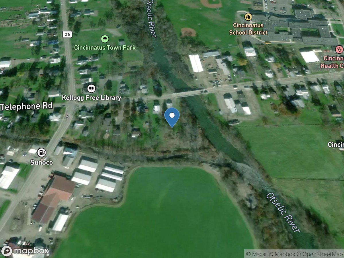 Otselic River at Cincinnatus NY location