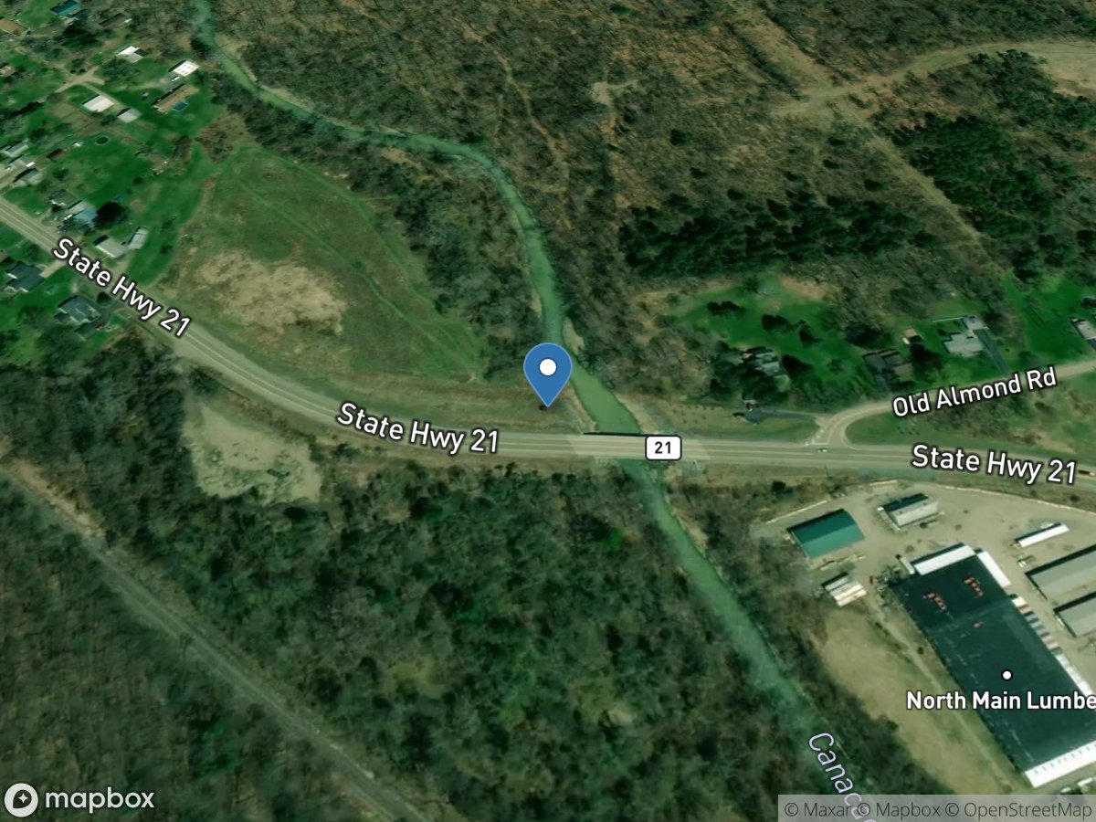 Canacadea Creek near Hornell NY location