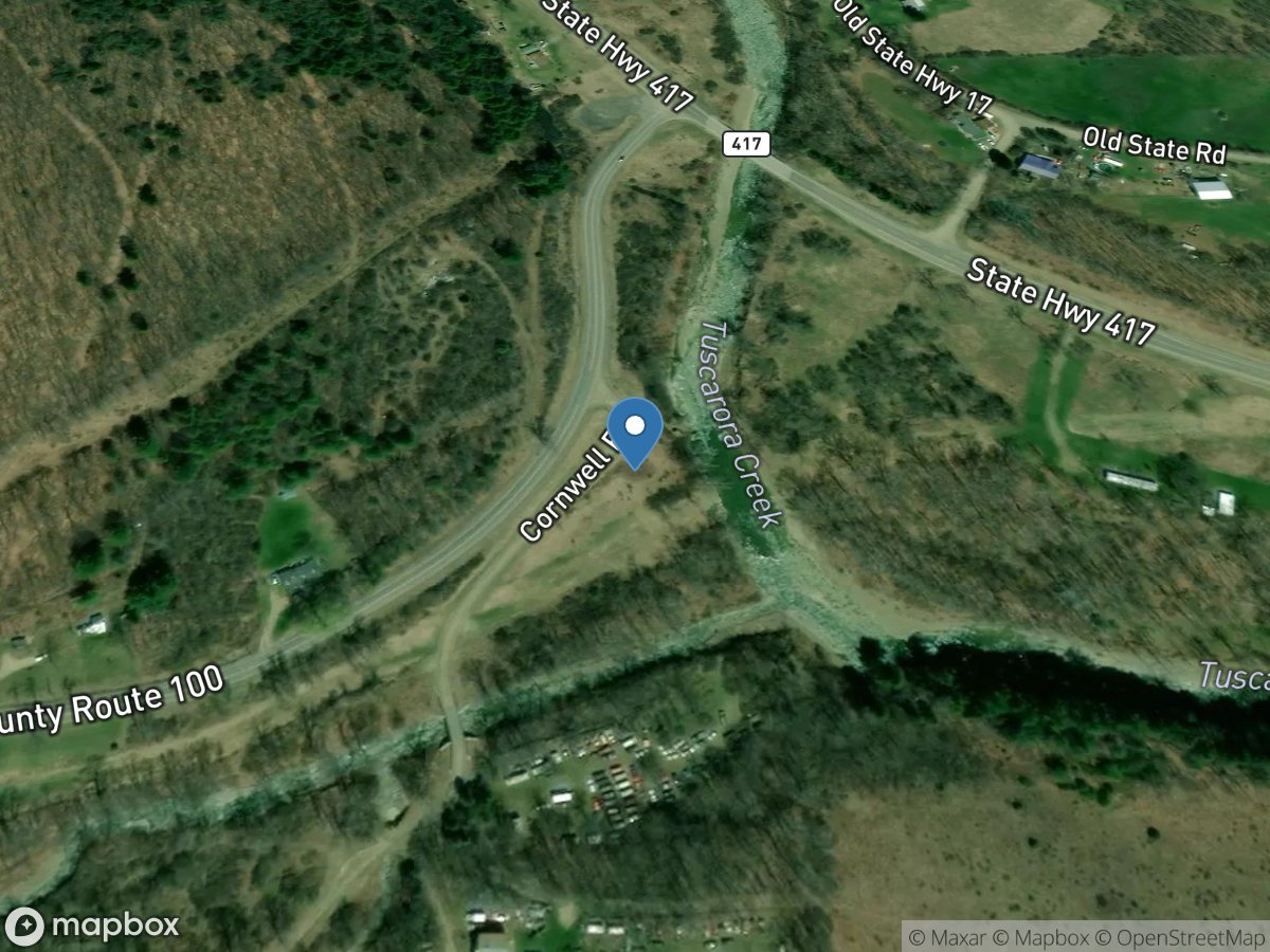 Tuscarora Creek above South Addison NY location