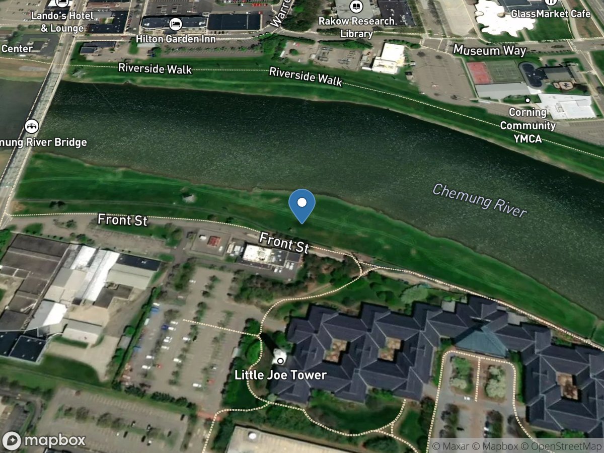 Chemung River at Corning NY location