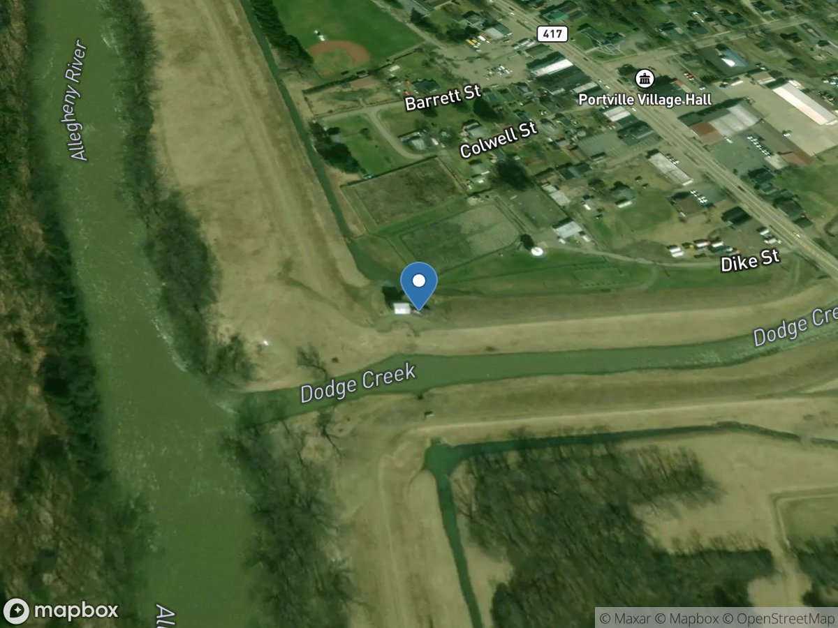 Dodge Creek at Portville NY location