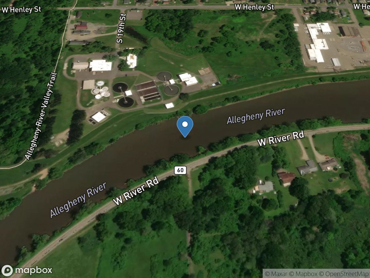 Allegheny River at Olean NY location