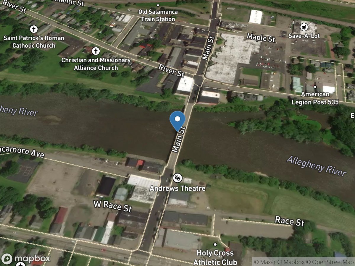 Allegheny River at Salamanca NY location