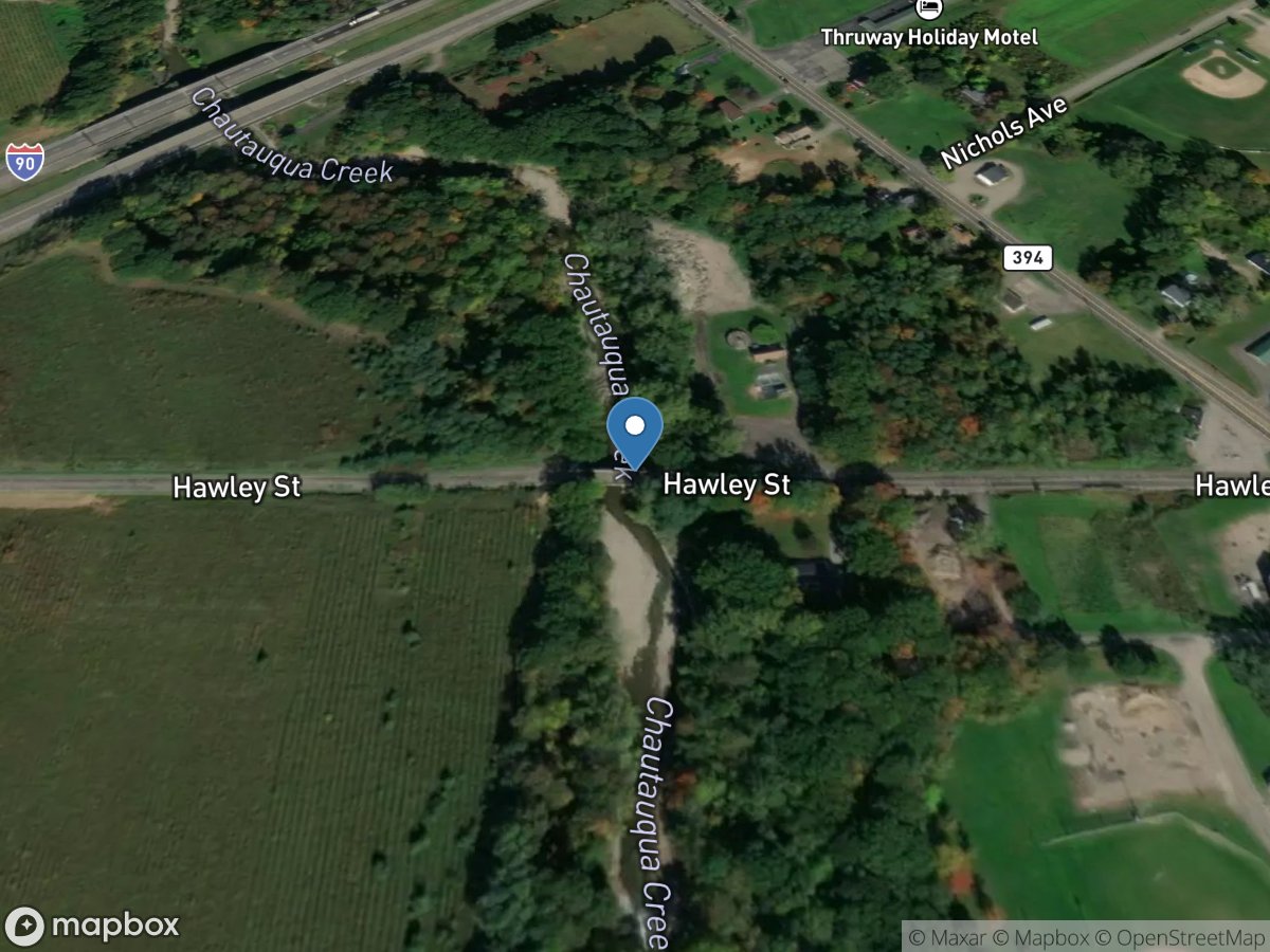 Chautauqua Creek below Westfield NY location