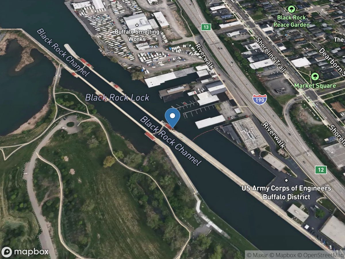 Black Rock Canal at Black Rock Lock, Buffalo NY location