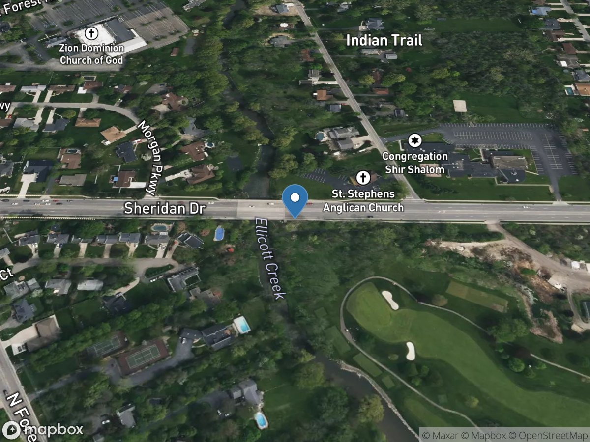 Ellicott Creek below Williamsville NY location