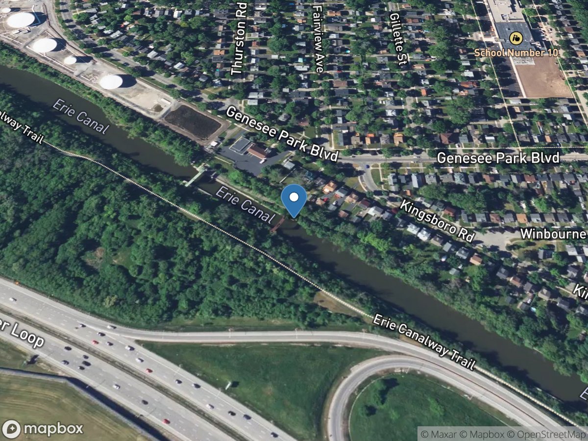 Erie(barge)canal(w of Genesee R)at Rochester NY location