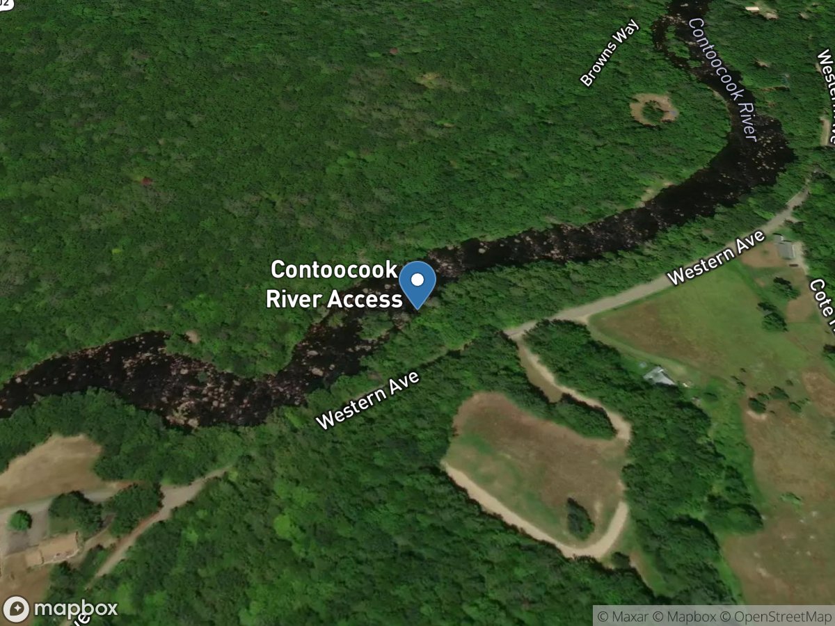Contoocook River near Henniker, NH location
