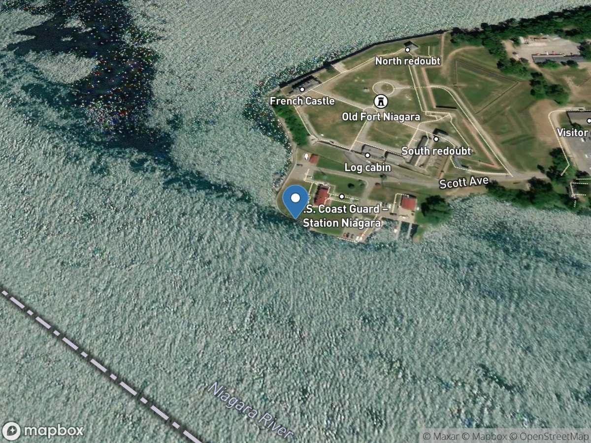 Niagara River at Mouth at Fort Niagara NY location