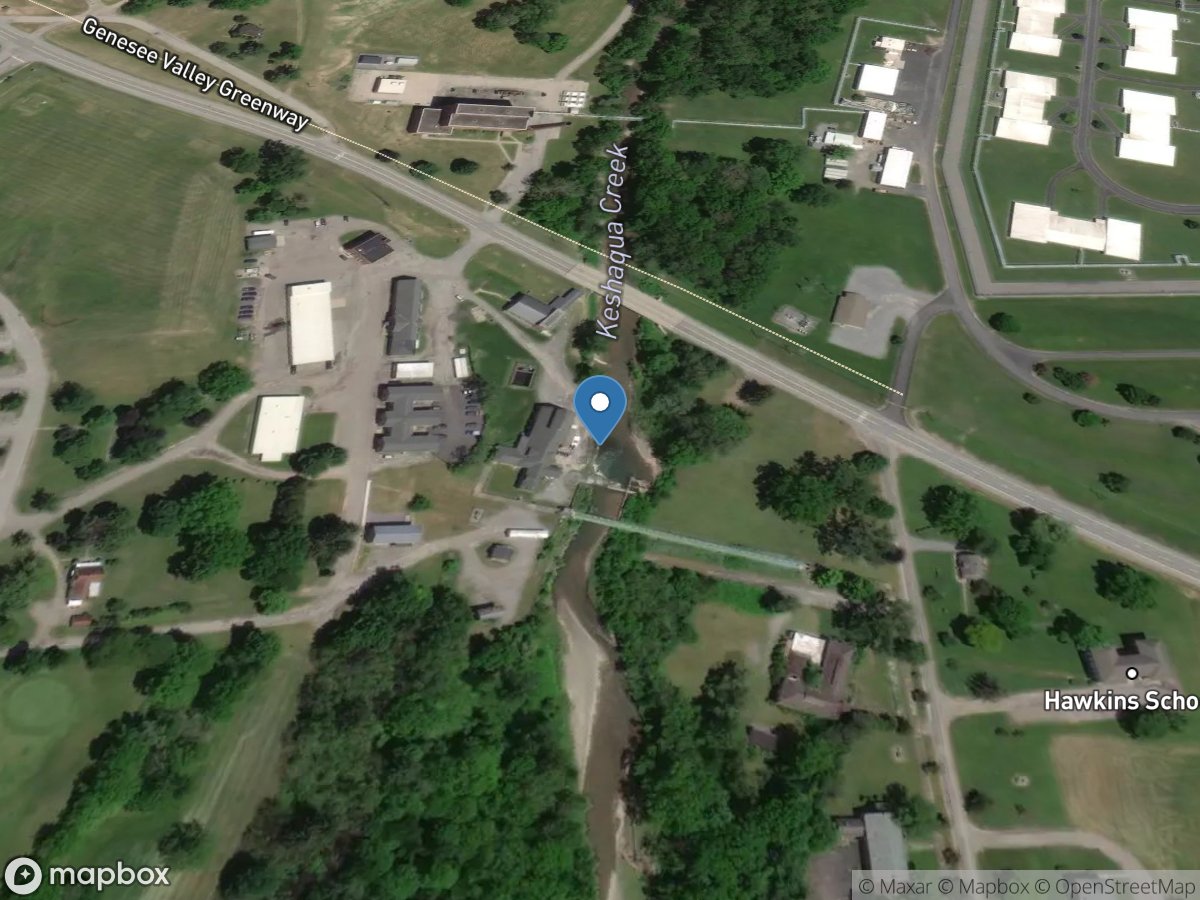 Keshequa Creek at Craig Colony at Sonyea NY location