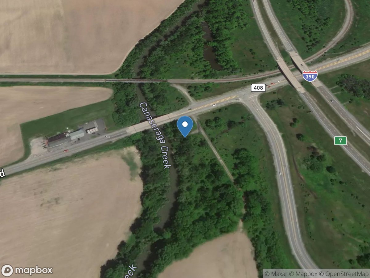 Canaseraga Creek at Shakers Crossing NY location