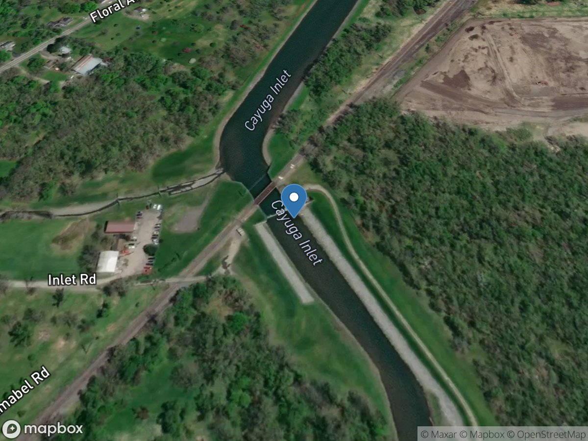 Cayuga Inlet at Ithaca NY location