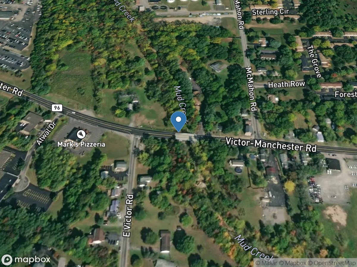 Mud Creek at East Victor NY location