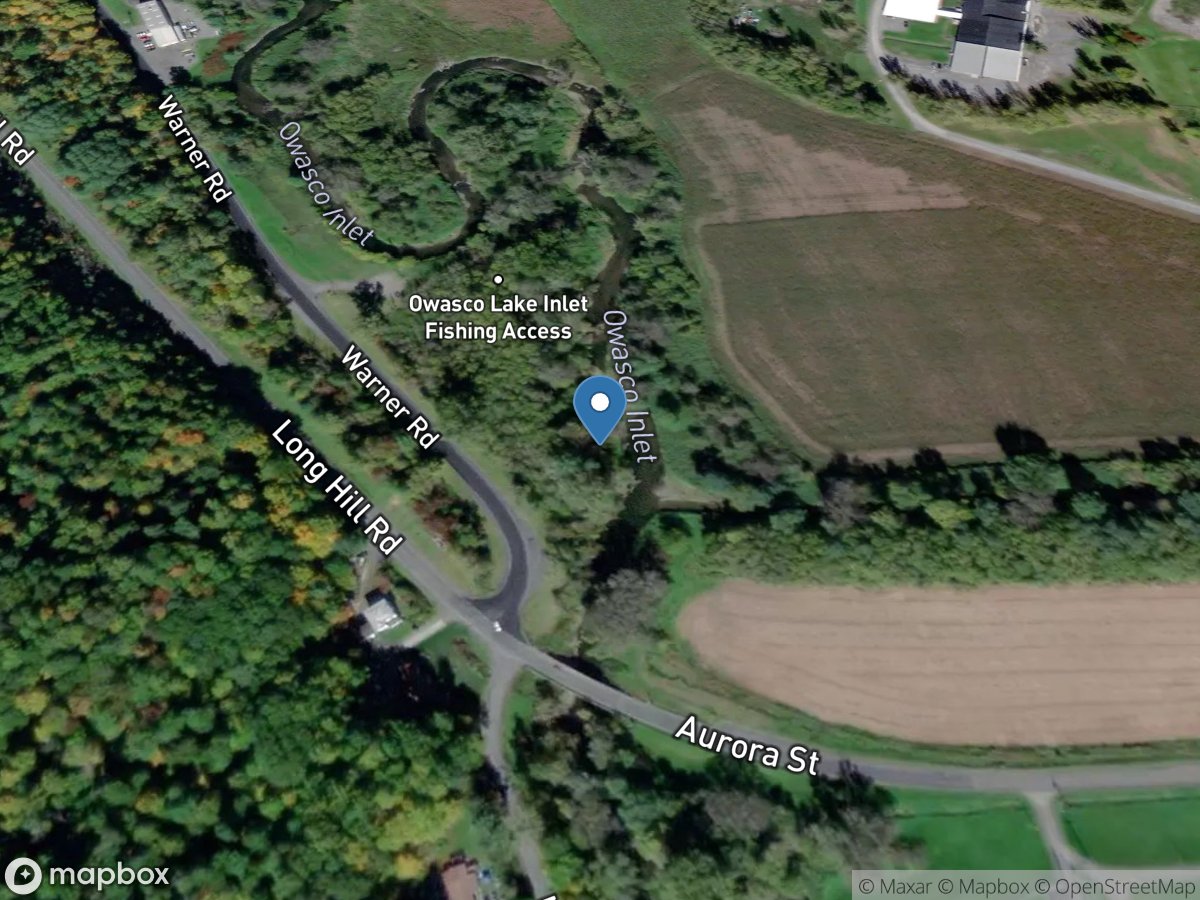 Owasco Inlet below Aurora Street at Moravia NY location