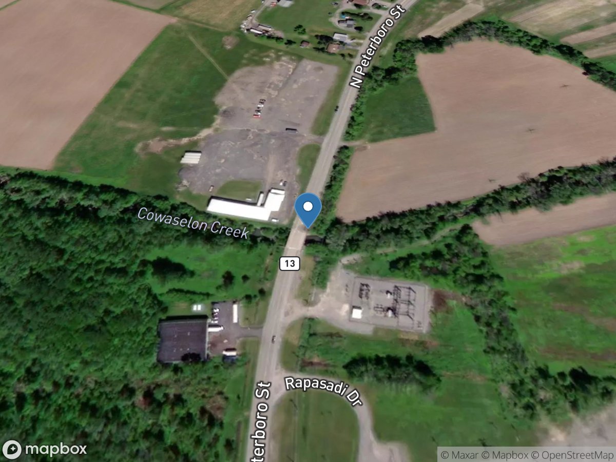 Cowaselon Creek at State Route 13 at Canastota NY location