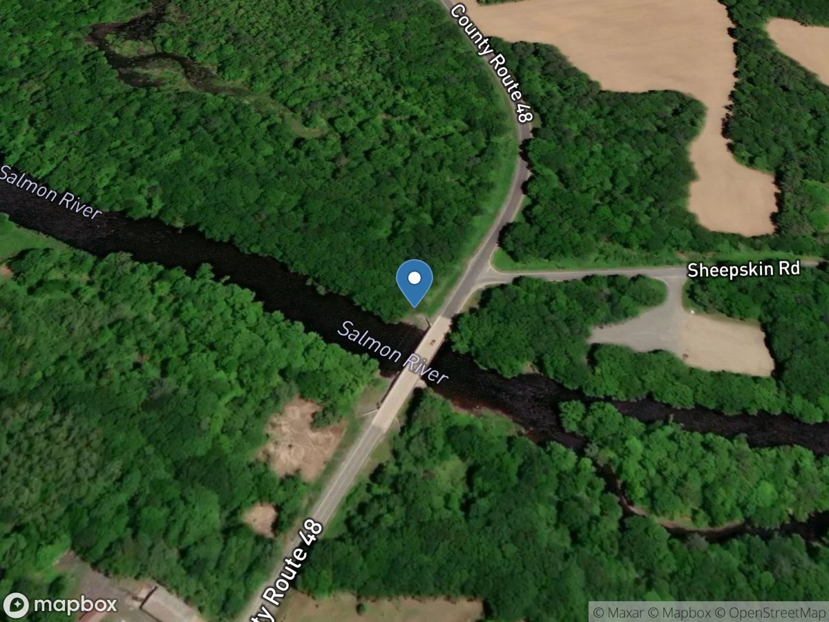 Salmon River at Pineville NY location