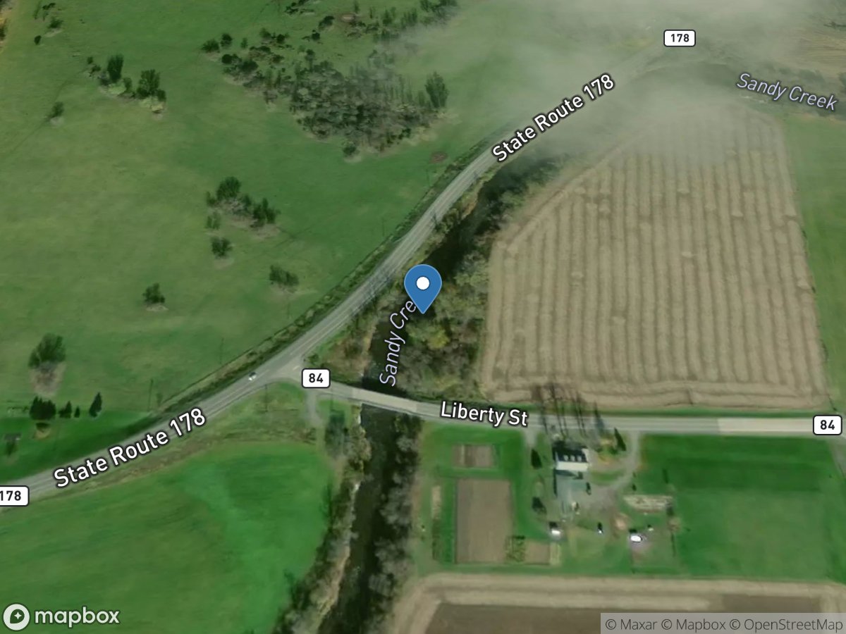 Sandy Creek near Adams NY location