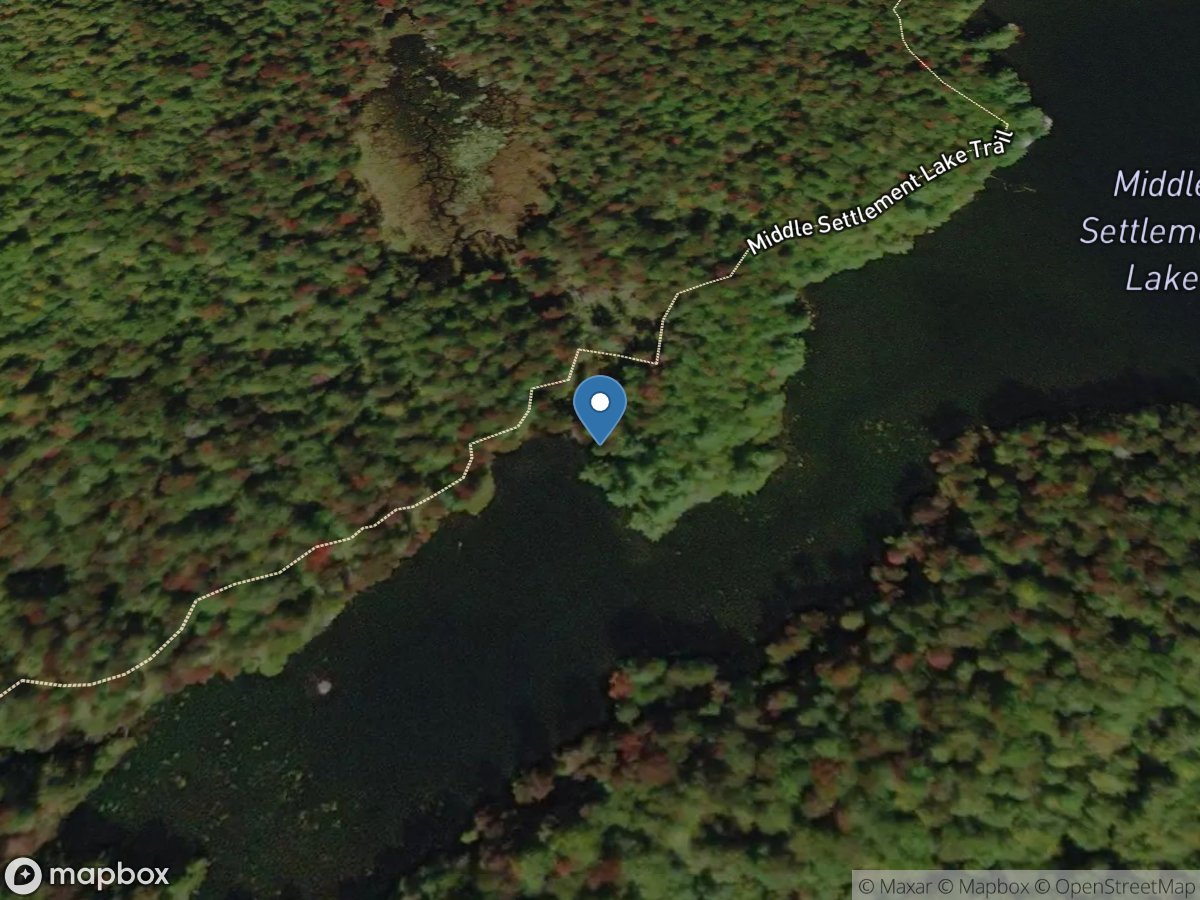 Middle Settlement Lake Outlet near Old Forge NY location