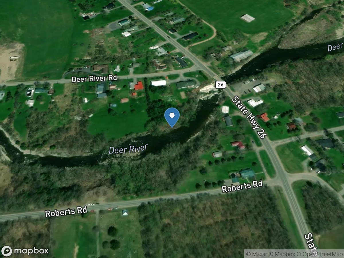 Deer River at Deer River NY location