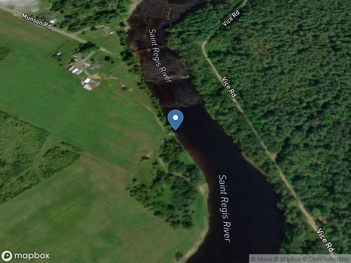 St. Regis River at Brasher Center NY location