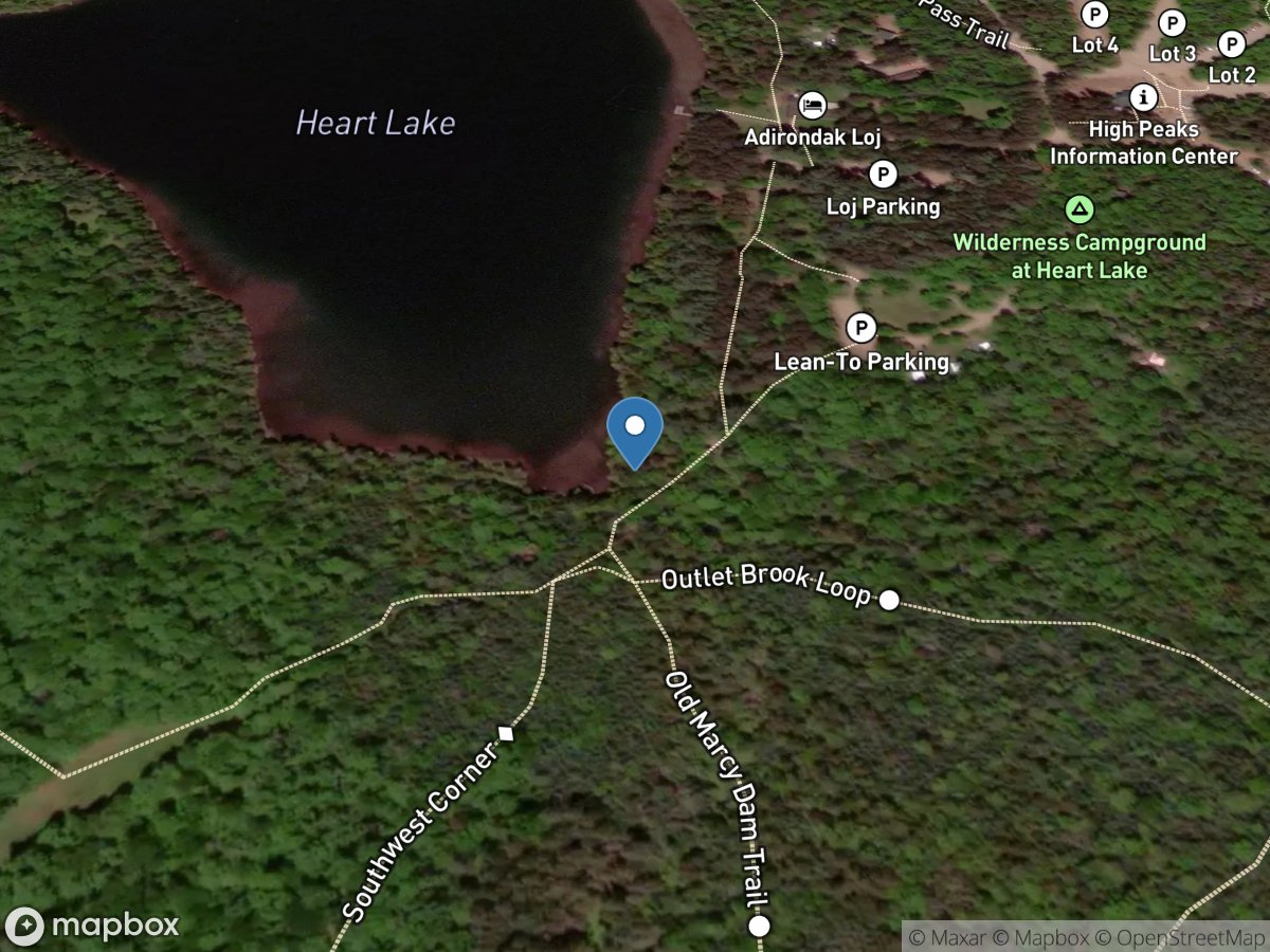 Heart Lake Outlet near North Elba NY location