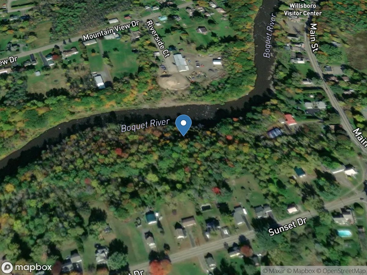 Boquet River at Willsboro NY location