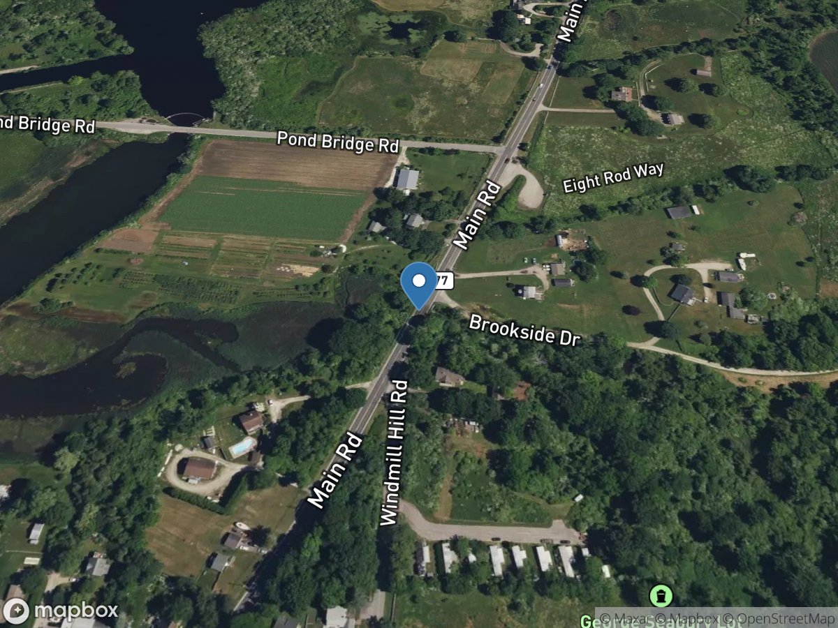 Pachet Brook at Tiverton, RI location