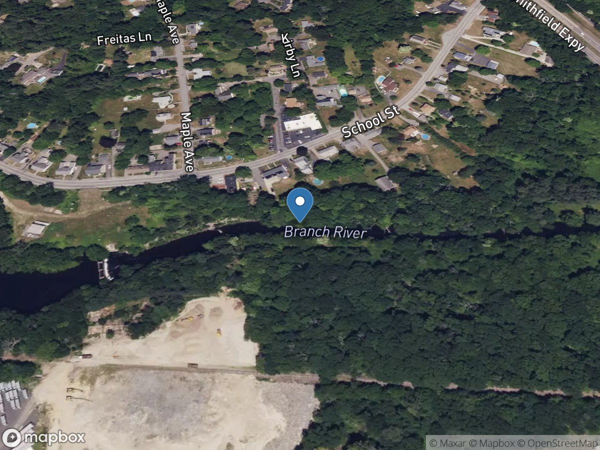Branch River at Forestdale, RI location