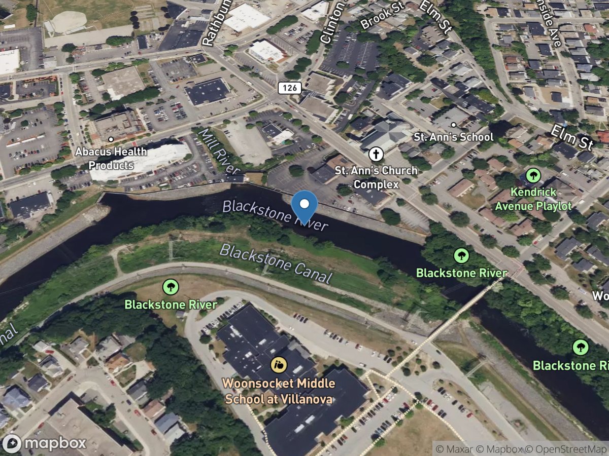 Blackstone River at Woonsocket, RI location