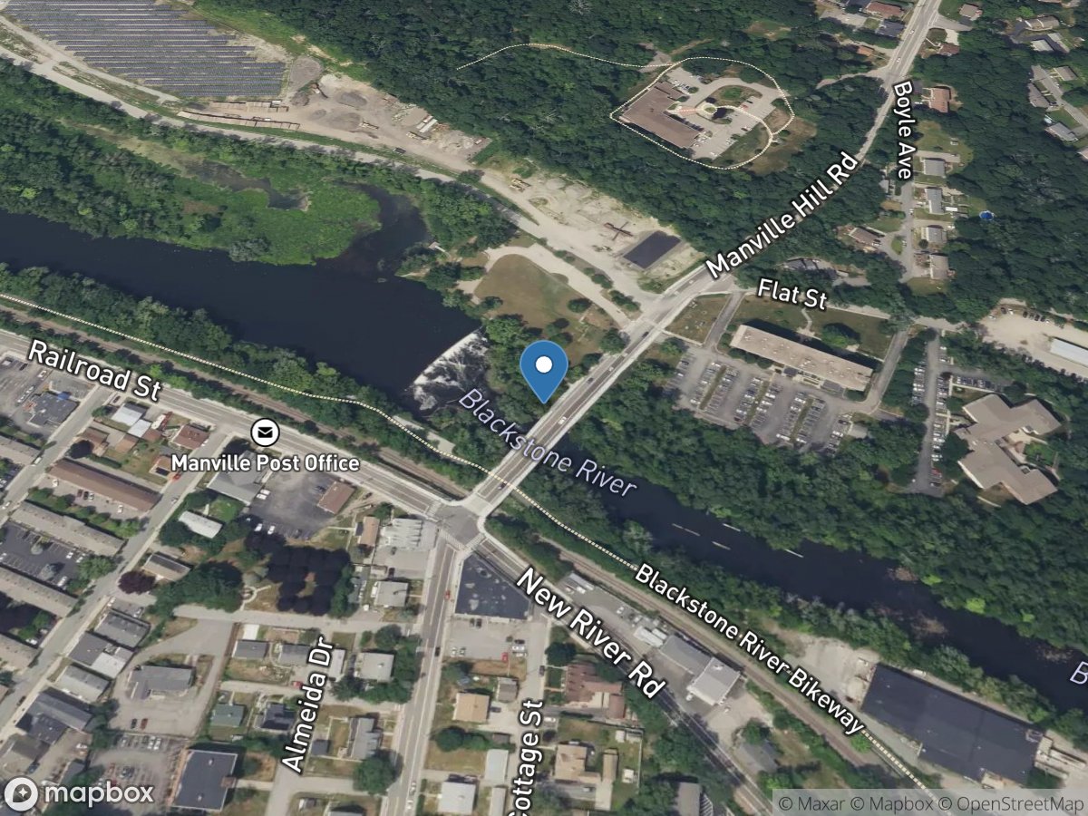 Blackstone River at Manville, RI location