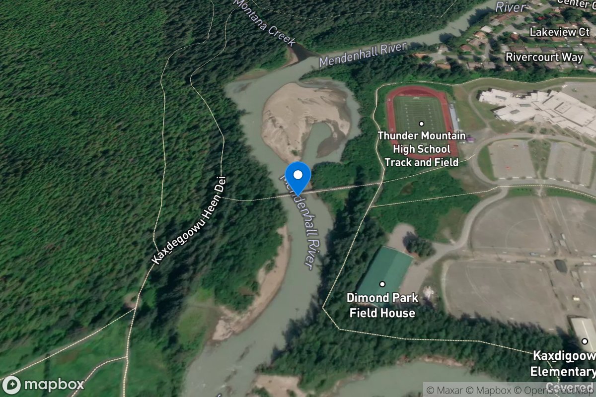 MENDENHALL River Below MONTANA Creek Near AUKE BAY AK location