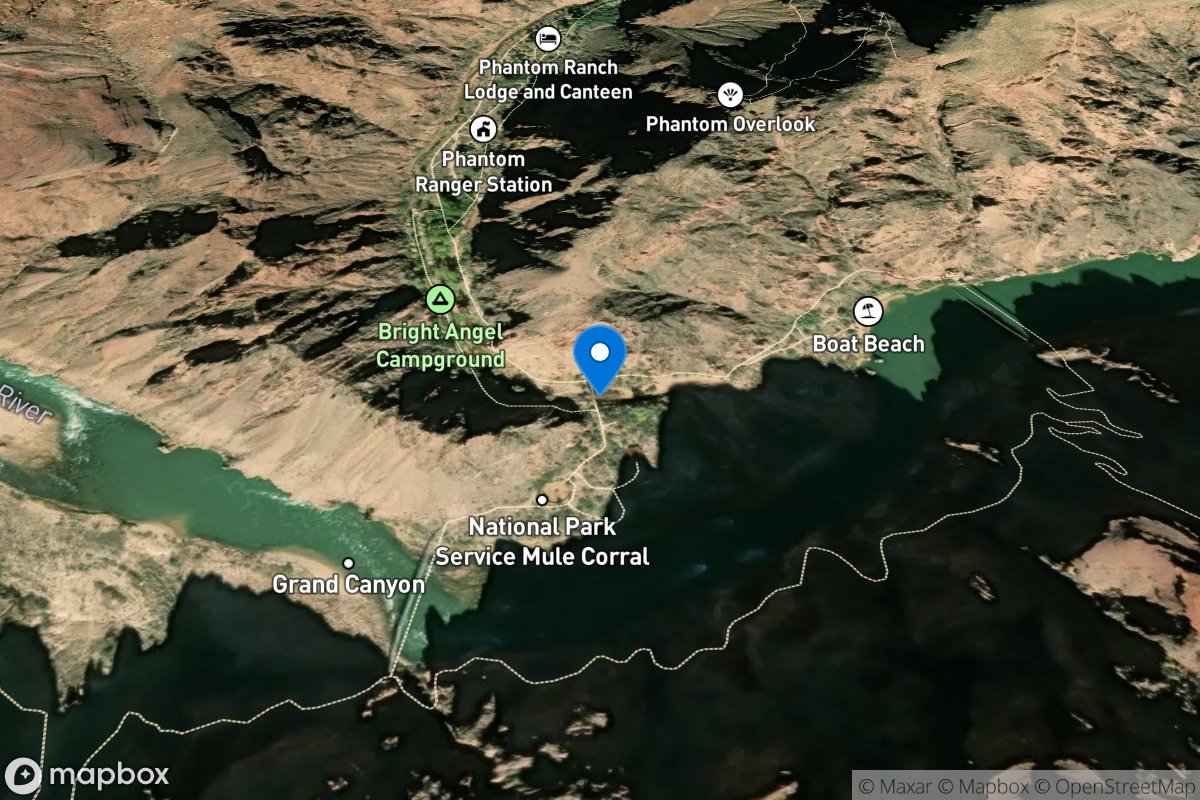 Bright Angel Creek near Grand Canyon, Ariz. location