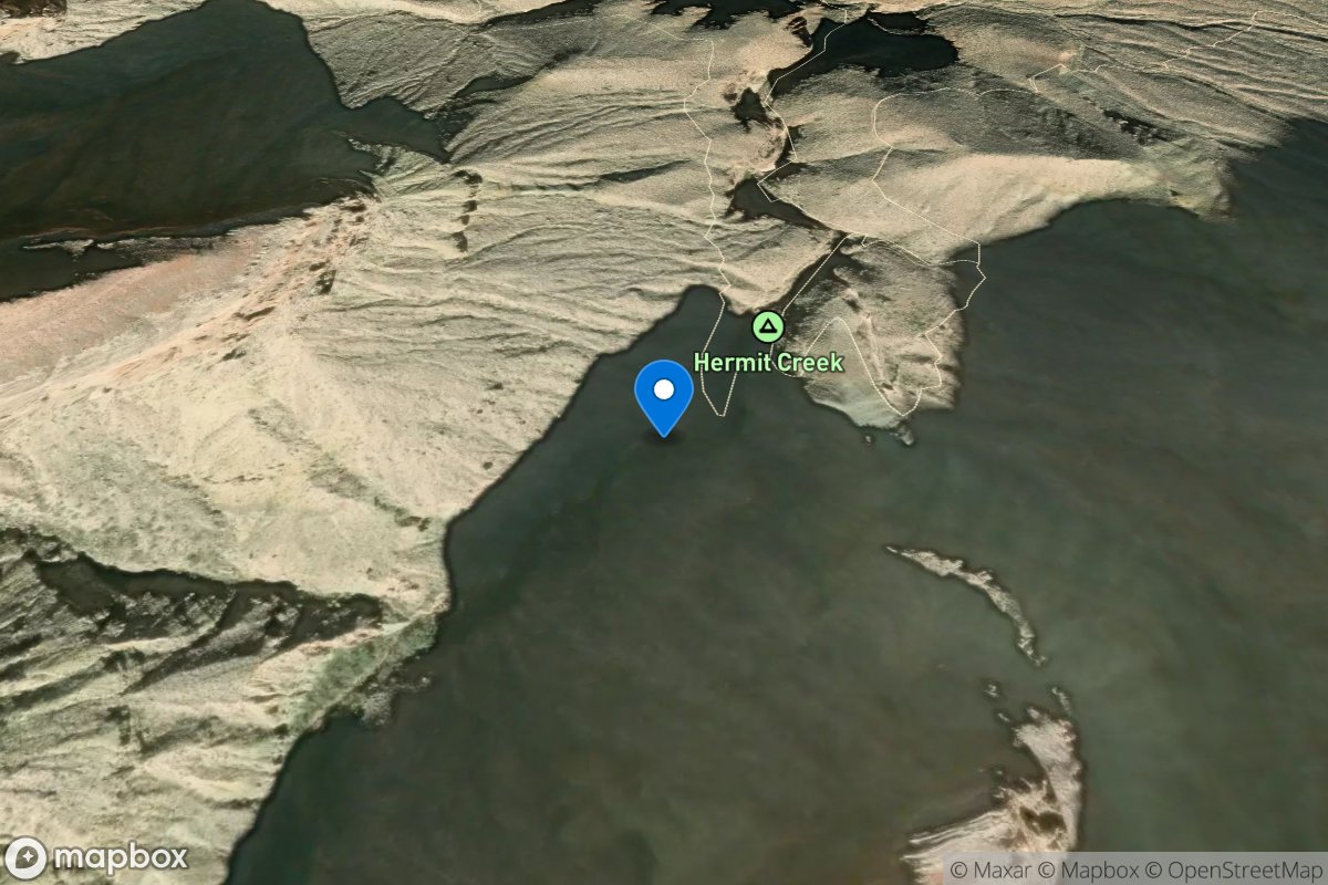 Hermit Creek above Tonto Trail near Grand Canyon, AZ location