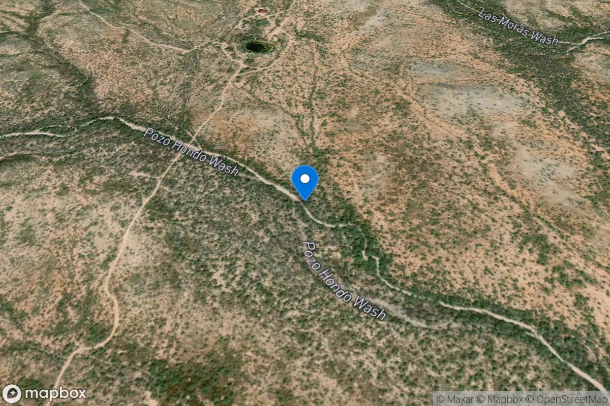 Pozo Hondo Wash near Sasabe, AZ location