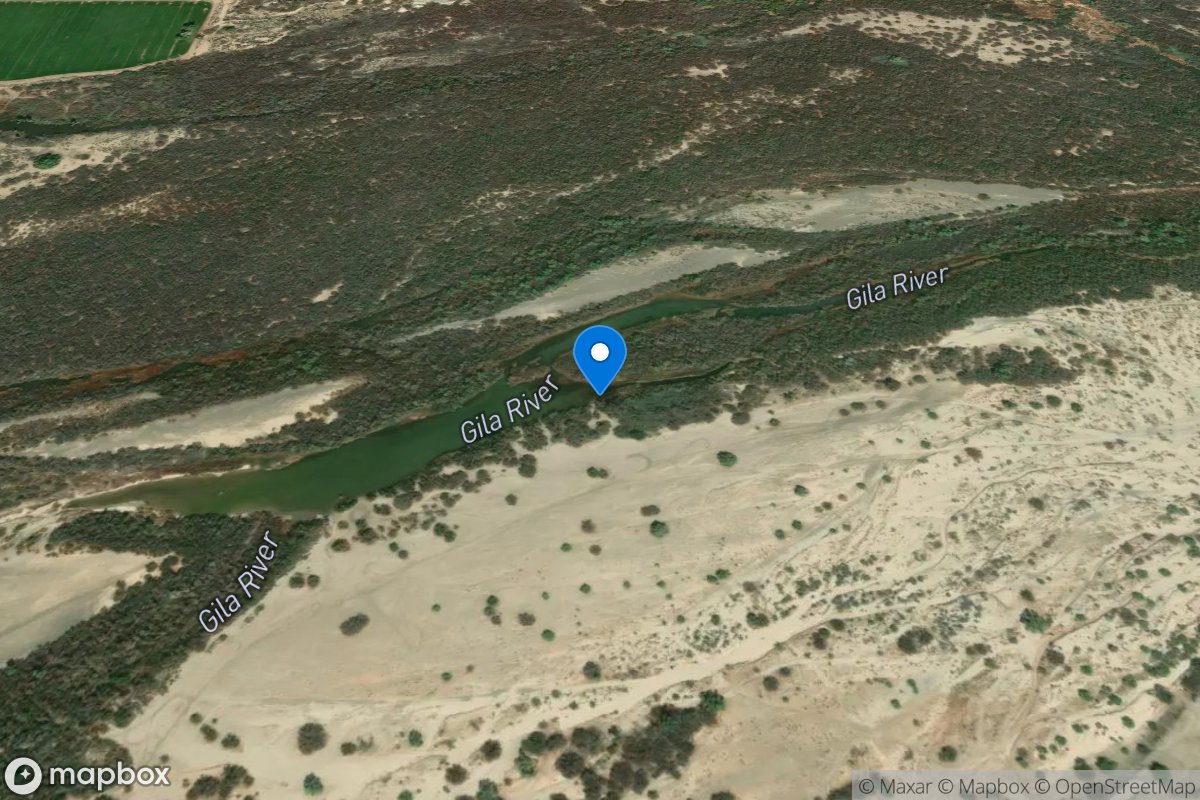 Gila River below Waterman Wash near Buckeye, AZ location