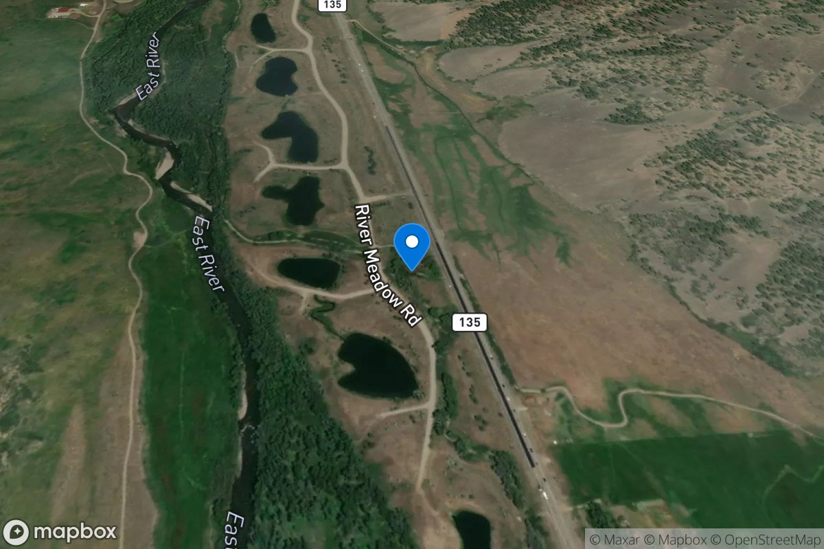 East River Number 1 Ditch Flume 2 above Highway 135, CO location