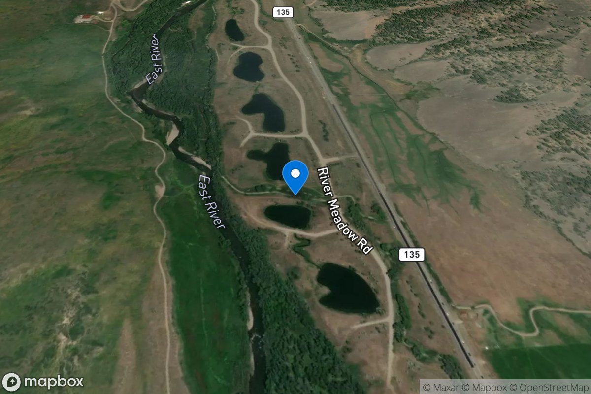 East River Number 1 Ditch Flume 1 above Highway 135, CO location