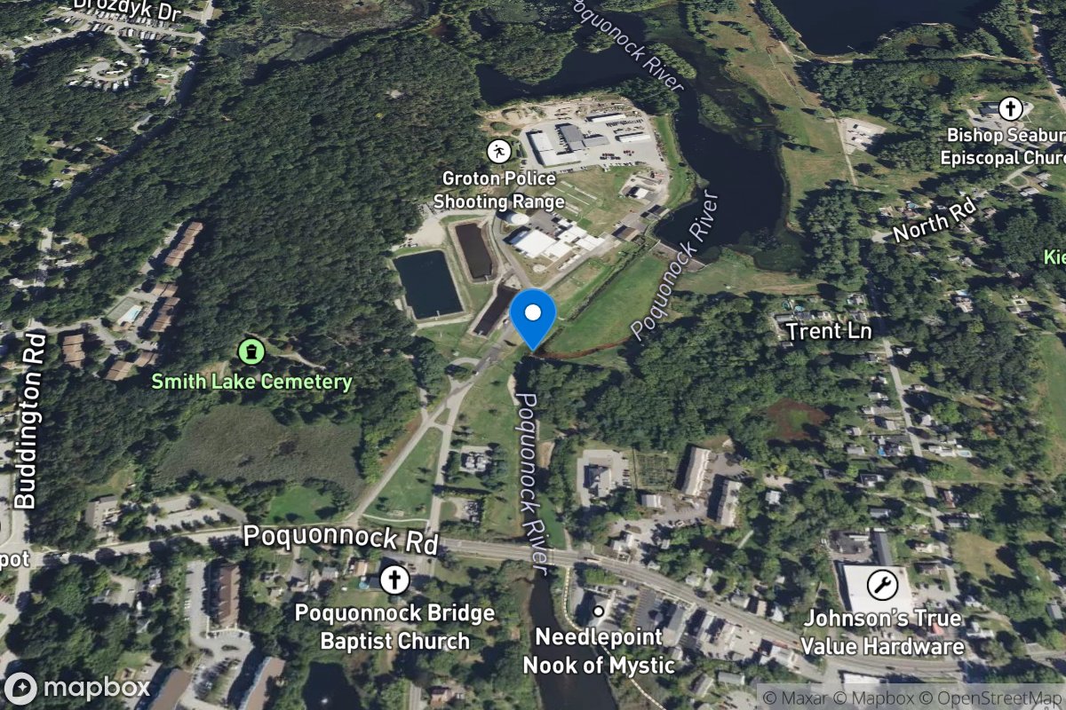 Poquonnock River at Long Hill, CT location