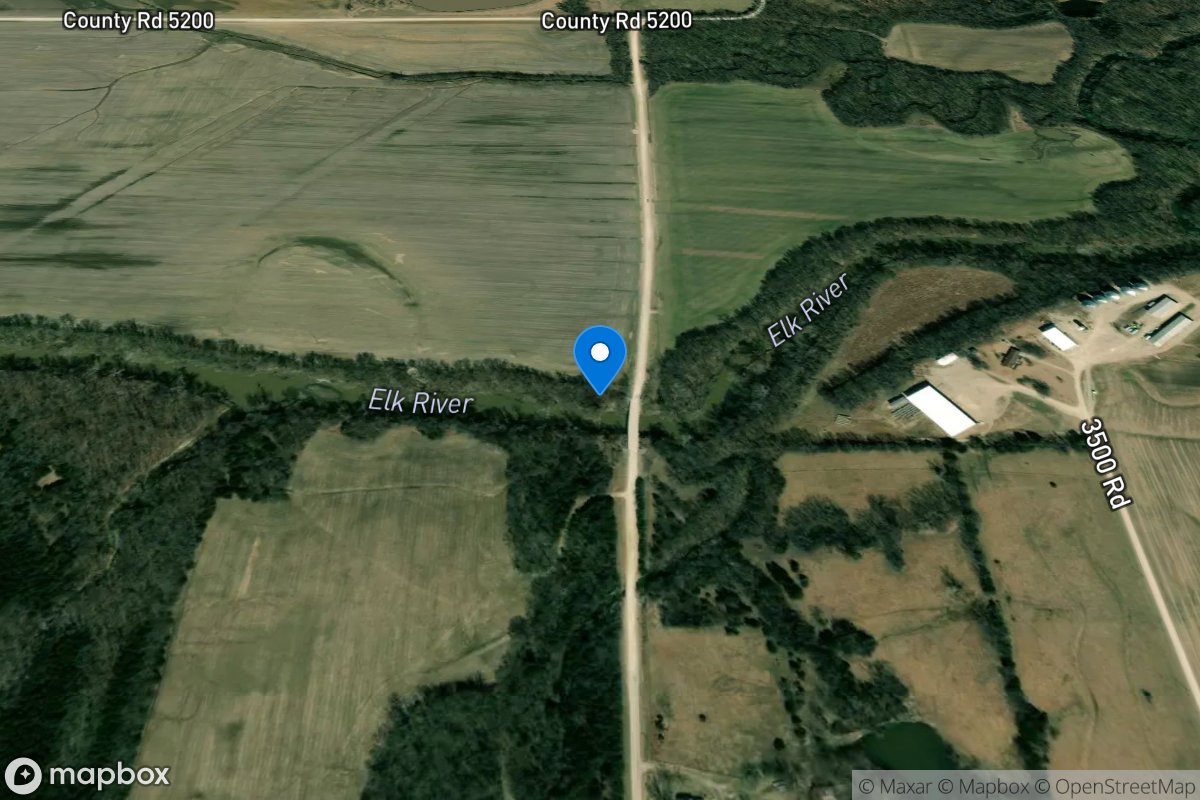 ELK River Below ELK CITY LK, KS location