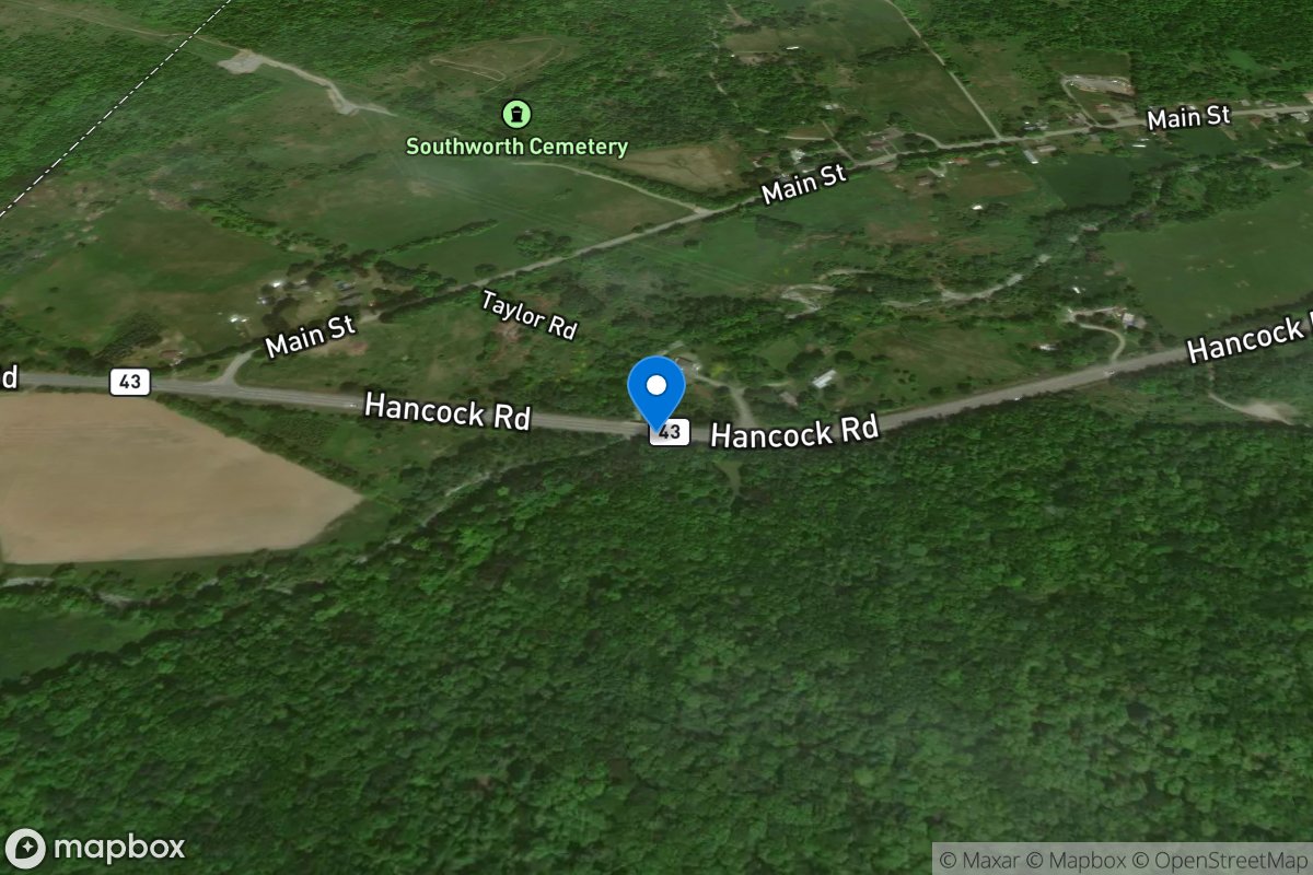 Kinderhook Creek at Hancock, MA location