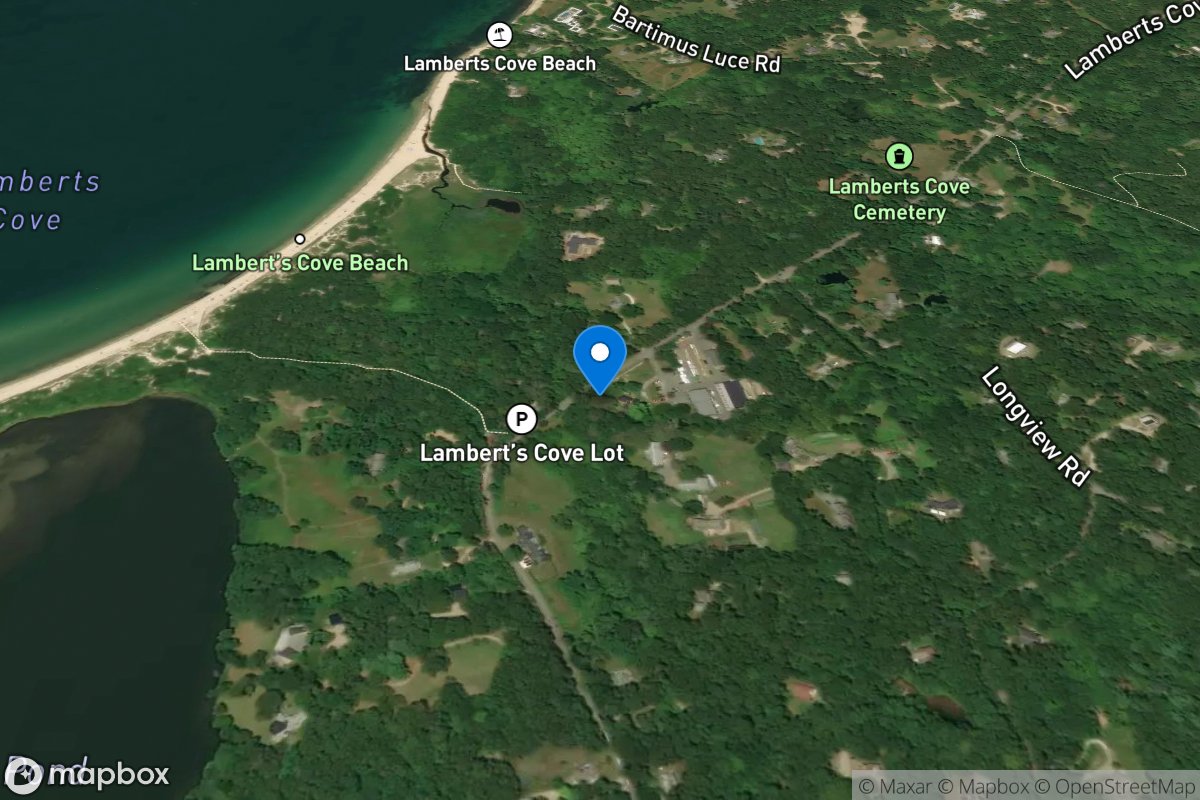 Blackwater Brook at Lamberts Cove, MA location