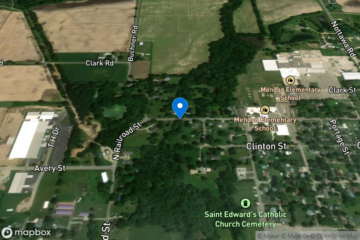 Little Portage Creek at Lane ST at Mendon, MI location