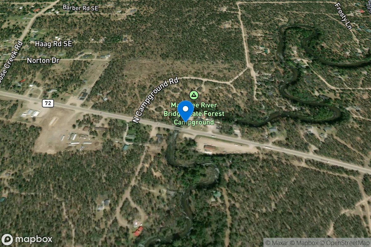 Manistee River near Grayling, MI location