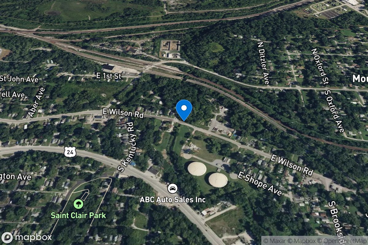 Rock Creek at East Wilson Road in Independence, MO location